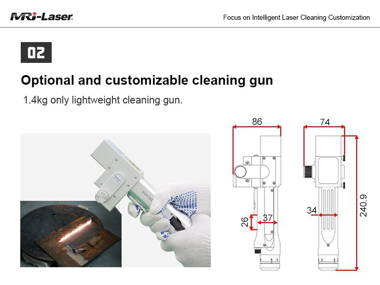 31 Intro of 3000W Continuous Laser Cleaning Machine-Single cleaning mode03
