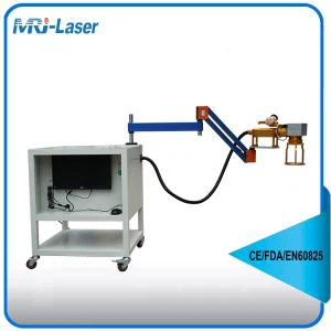 Cyflymder Uchel 30W llaw gynhelir Laser Fiber Machine Marcio ar Metals