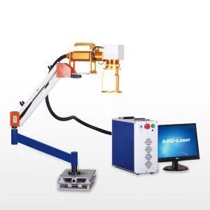 20W ffibr Laser llaw rhan Mark i'w gwerthu