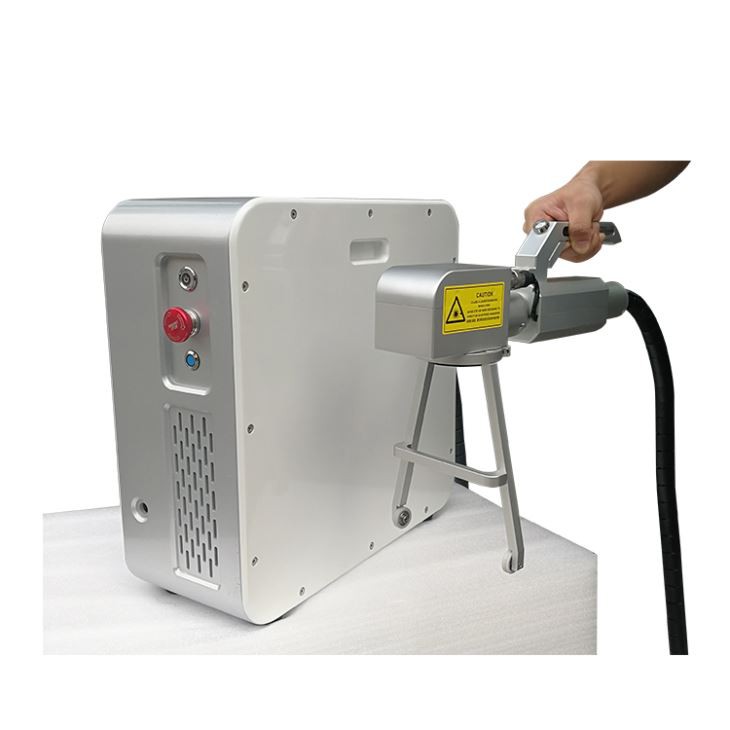 Glanhawr Laser Ffibr Llaw 20W 30W 50W Ar gyfer Tynnu Olew Paent Rhwd Metel