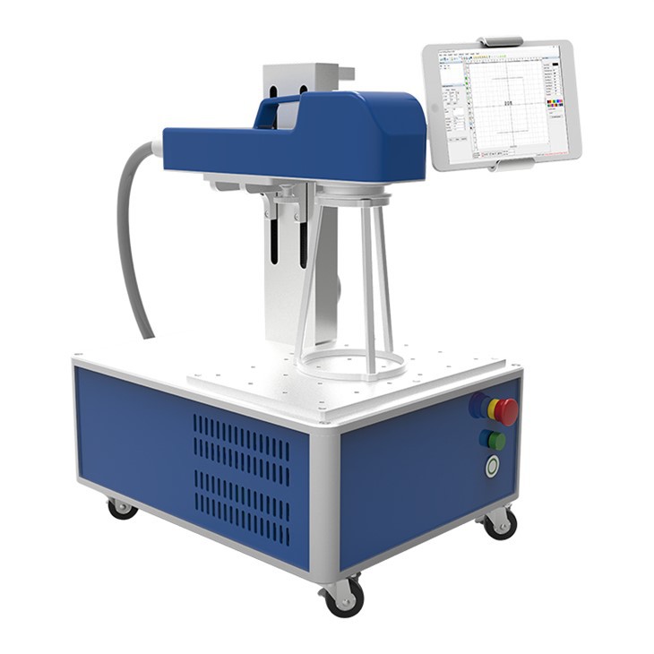 Peiriant Marcio Laser Ffibr Cludadwy 20W â llaw